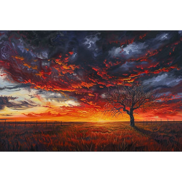 Western Sunset Canvas
